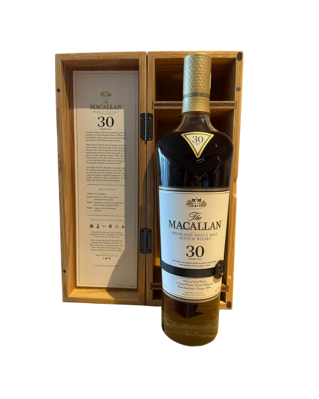 The Macallan Highland Single Malt Scotch Whisky - 30 Years